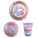 Set Infantil Cresko Plato,bowl Y Vaso Dise&ntilde;os Ck606